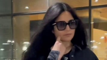 Katrina Kaif waves at paps in her black killer outfit!