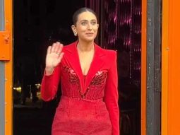 Lolo in red! Karisma Kapoor waves at paps in her pretty outfit