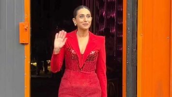 Lolo in red! Karisma Kapoor waves at paps in her pretty outfit