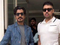 Nawazuddin Siddiqui poses for paps in blue denim look