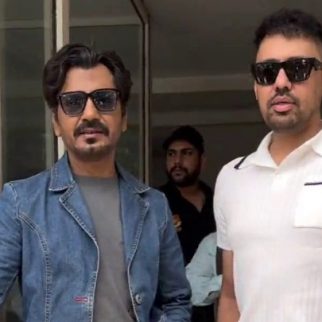 Nawazuddin Siddiqui poses for paps in blue denim look