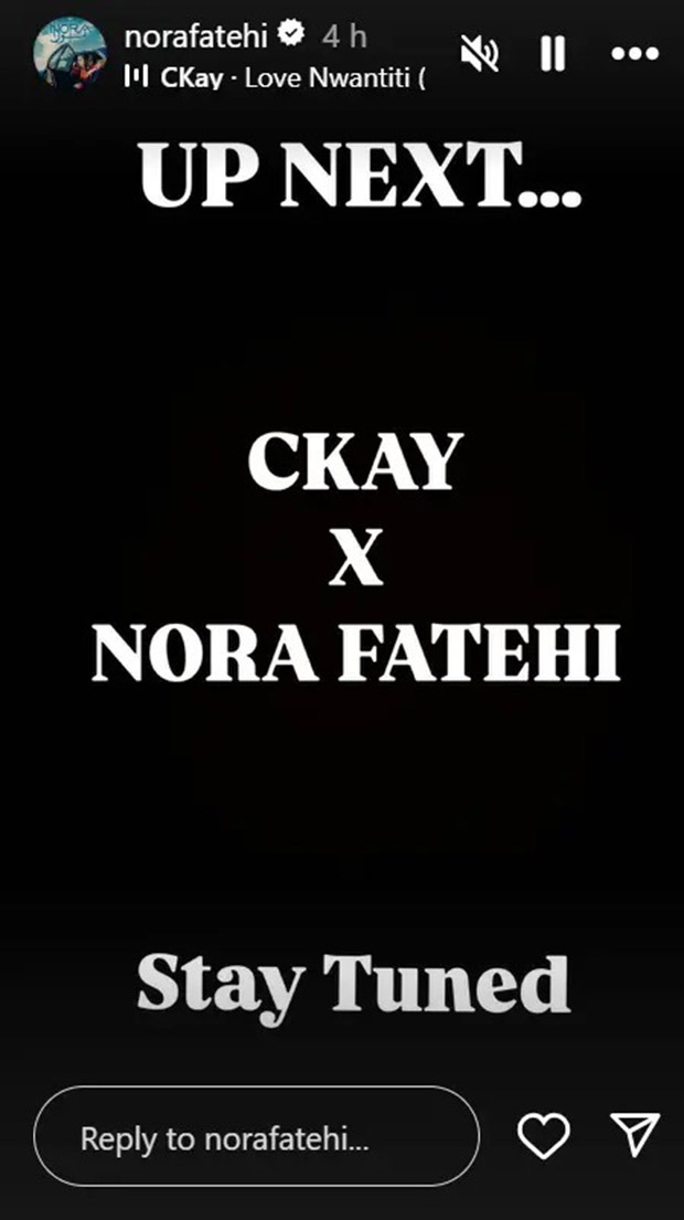 Bollywood Hungama Nora Fatehi teams up with Nigerian singer CKay for new track