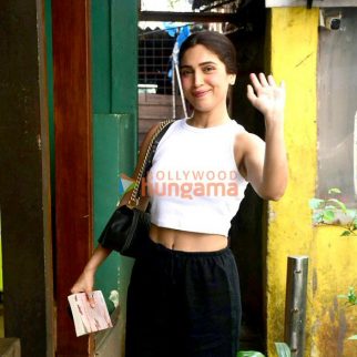 Photos: Bhumi Pednekar snapped outside a cafe in Bandra