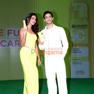 Photos: Pooja Hegde and Vedang Raina snapped at Garnier event in Worli