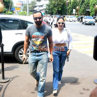 Photos: Saif Ali Khan and Sara Ali Khan spotted outside Bastian in Bandra