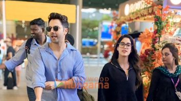 Photos: Varun Dhawan and Janhvi Kapoor snapped at the airport