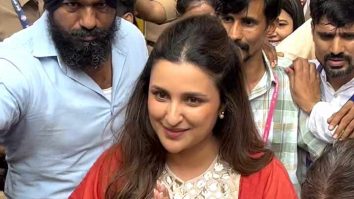 Parineeti Chopra gets clicked donning red at Lalbaug darshan