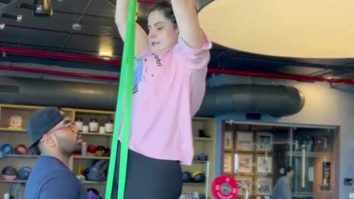 The perfect pull ups! Zareen Khan’s workout regime