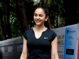 Rakul Preet Singh sports an all black airport look as she gets clicked