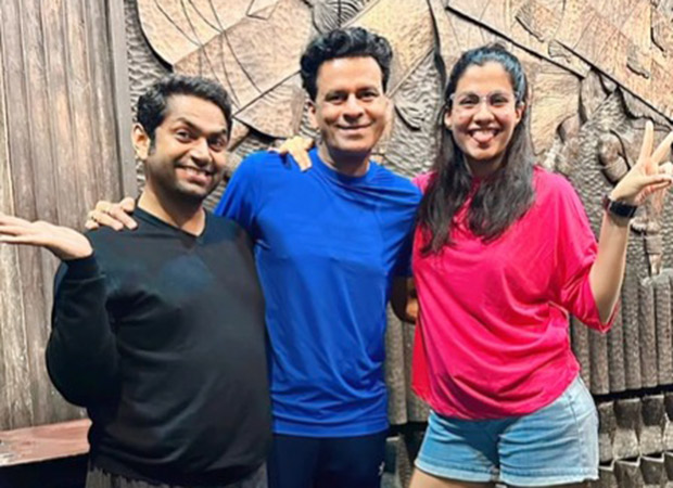 The Family Man Season 3: Manoj Bajpayee and Sharib Hashmi pose with Shreya Dhanwanthary as they kick start shoot in Nagaland