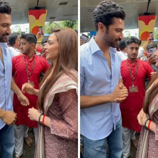 Vicky Kaushal seeks blessings from Lalbaugcha Raja, runs into Esha Deol during Ganpati Visarjan