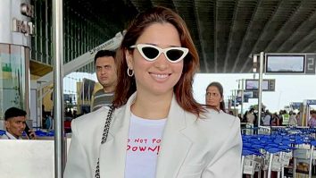 Keeping it simple & chic! Tamannaah Bhatia poses for paps at the airport