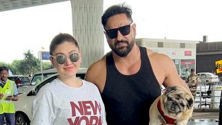 Power couple! Shefali Jariwala poses with husband Parag Tyagi at the airport