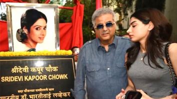 Boney Kapoor and Khushi Kapoor inaugurate ‘Sridevi Kapoor Chowk’ as an emotional tribute in Mumbai