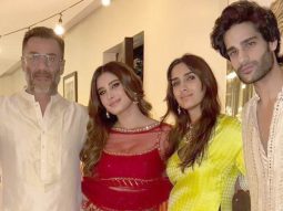 Abhishek Kapoor celebrates Diwali with soon-to-be debutants Aaman Devgan and Rasha Thadani; see pic