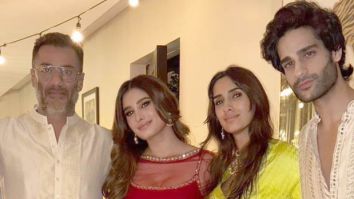 Abhishek Kapoor celebrates Diwali with soon-to-be debutants Aaman Devgan and Rasha Thadani; see pic