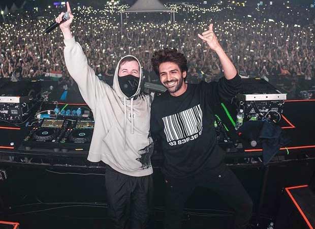 Kartik Aaryan surprises fans as he attends Grammy award-winning Alan Walker's show in Mumbai to promote Bhool Bhulaiyaa 3