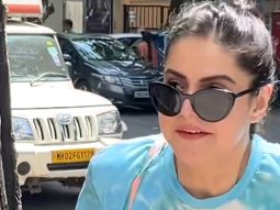 Bohot late ho gayi hu Zareen khan spotted outside the gym