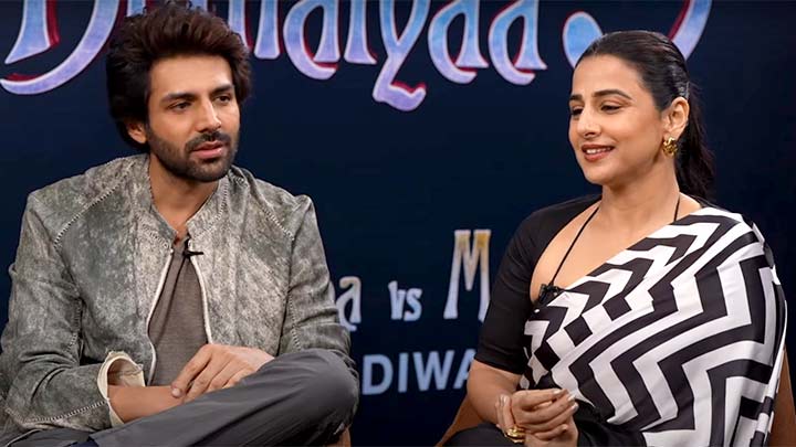 Kartik Aaryan & Vidya Balan’s SPOOKIEST Rapid Fire on Manjulika, Ghosts, Haunted House & more Kartik Aaryan & Vidya Balan’s SPOOKIEST Rapid Fire on Manjulika, Ghosts, Haunted House & more