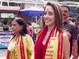 Nushrratt Bharuccha visit Shree Siddhivinayak temple for her new car puja