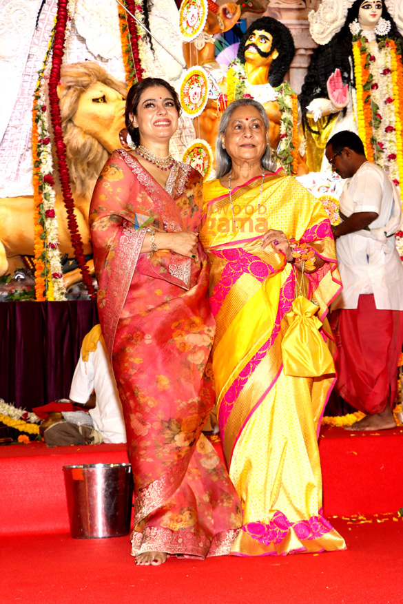 photos ajay devgn kajol rani mukerji alia bhatt and others snapped during durga puja at north bombay sarbojanin 11