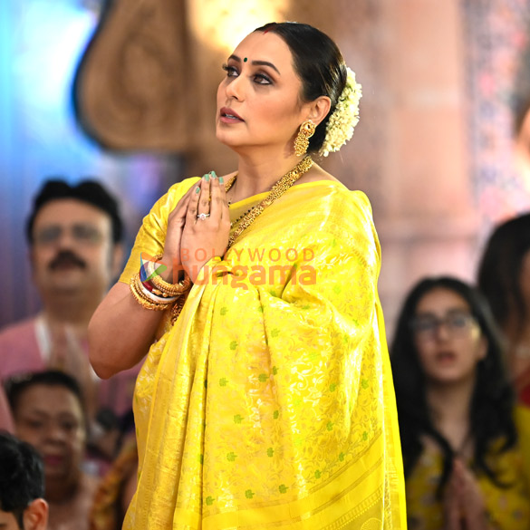 photos ajay devgn kajol rani mukerji alia bhatt and others snapped during durga puja at north bombay sarbojanin 20