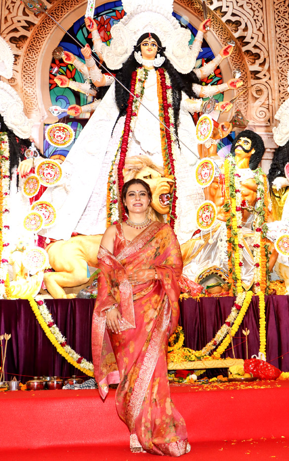 photos ajay devgn kajol rani mukerji alia bhatt and others snapped during durga puja at north bombay sarbojanin 22