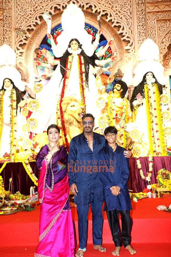 photos ajay devgn kajol rani mukerji alia bhatt and others snapped during durga puja at north bombay sarbojanin 26