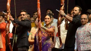 Photos: Ajay Devgn, Kareena Kapoor Khan and Rohit Shetty attend Ram Leela celebrations in New Delhi as they promote their film Singham Again