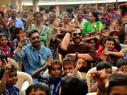 Photos: Ajay Devgn and Rohit Shetty attempt the Guinness World Record for the largest Vada Pav delivery at Airport High School & Junior College