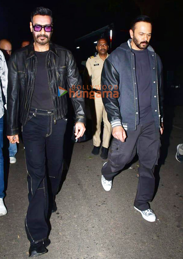 photos ajay devgn and rohit shetty snapped promoting singham again on the sets of bigg boss 18 1