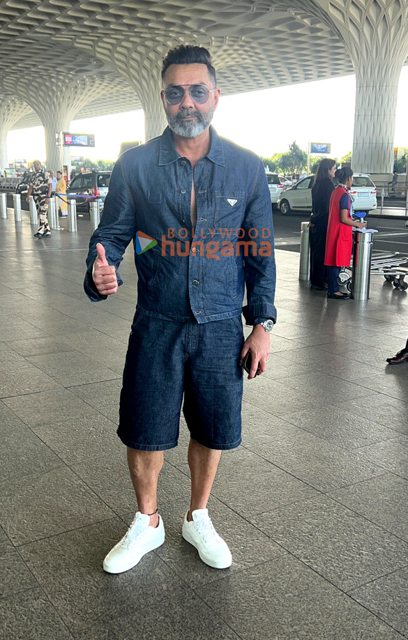 Photos: Bobby Deol and Pooja Hegde snapped at the airport Photos: Bobby Deol and Pooja Hegde snapped at the airport