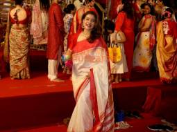 Photos: Kajol, Rani Mukerji, Rupali Ganguly and others snapped during Sindhur Khela at North Bombay Durga Puja