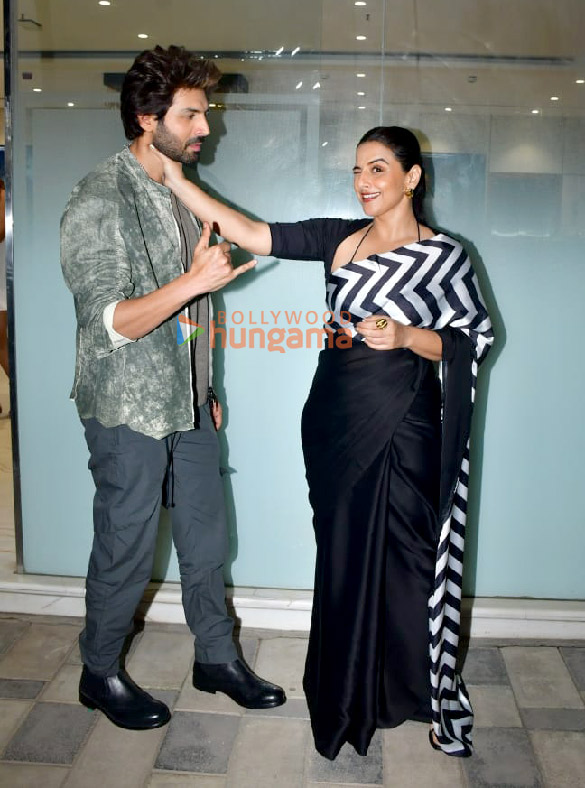 photos kartik aaryan and vidya balan snapped during bhool bhulaiyaa 3 promotions 3