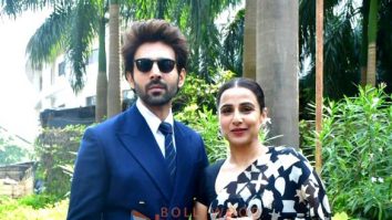 Photos: Kartik Aaryan and Vidya Balan snapped promoting Bhool Bhulaiyaa 3 on the sets of KBC 16