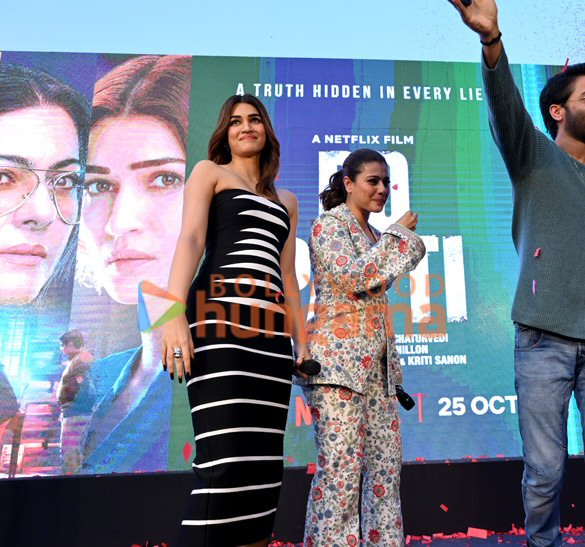 photos kriti sanon kajol and shaheer sheikh promotes do patti in jaipur 5