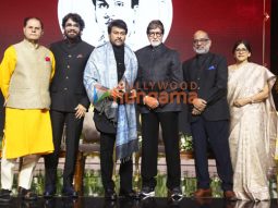 Photos: Megastar Chiranjeevi felicitated by Amitabh Bachchan at ANR Awards in presence of Ram Charan and others