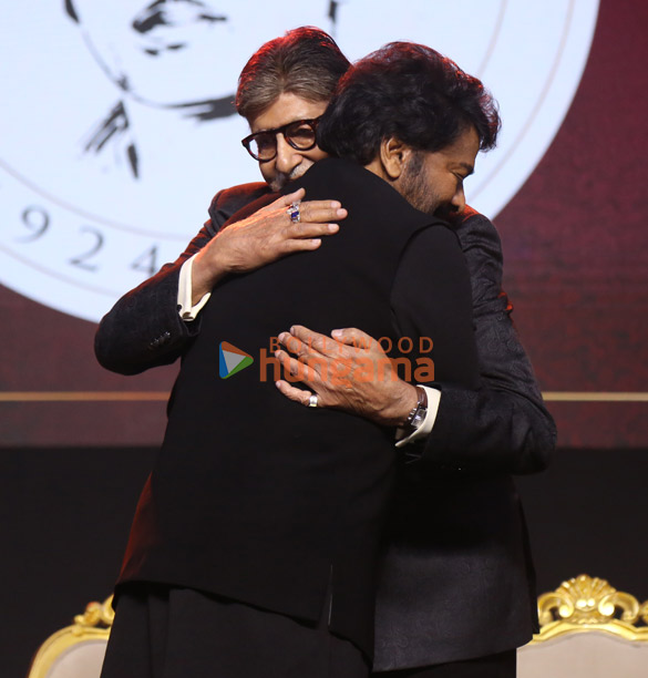photos megastar chiranjeevi felicitated by amitabh bachchan at anr awards in presence of ram charan and others 6