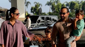 Photos: Saif Ali Khan, Kareena Kapoor Khan, Vijay Deverakonda and Stebin Ben snapped at the airport