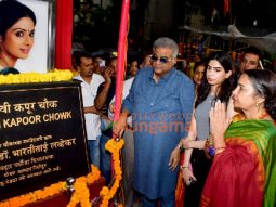 Photos: Shabana Azmi, Boney Kapoor, Khushi Kapoor and others attend the ‘unveiling ceremony’ of Sridevi Kapoor Chowk in Andheri, Mumbai