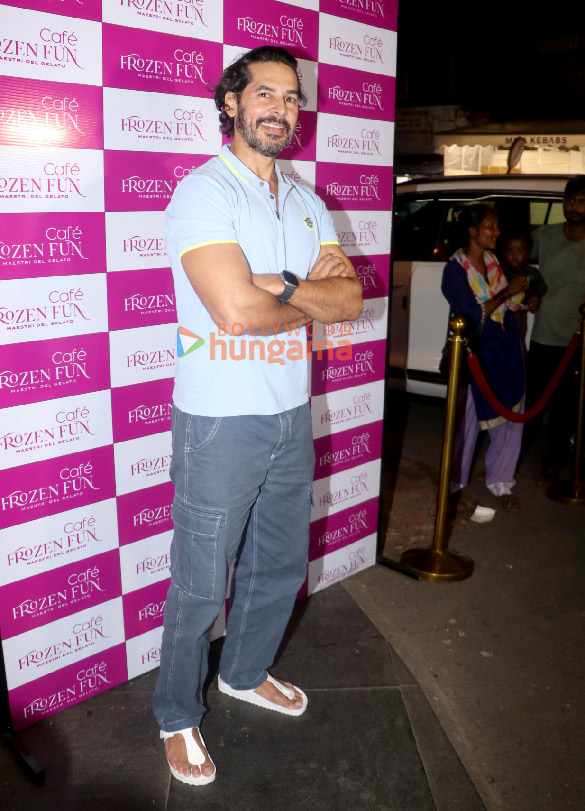 photos shriya saran kim sharma dino morea and others snapped at frozen fun cafe 3