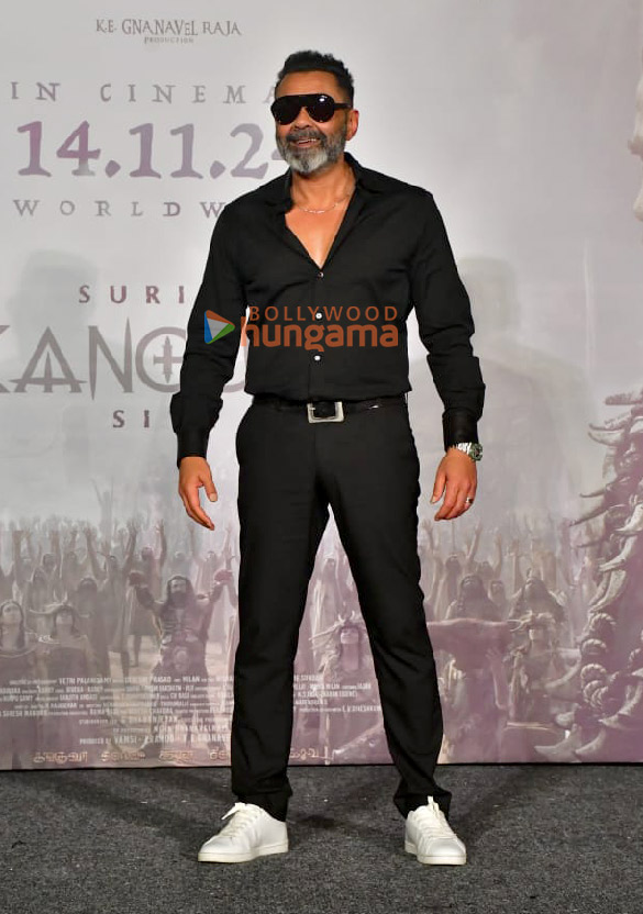 photos suriya bobby deol disha patani and others were snapped at kanguva press conference 4