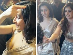 “Look, Shah Rukh Khan”: Shraddha Kapoor tries to distracts paps to guide Rasha Thadani through mob after Manish Malhotra’s Diwali bash, watch 