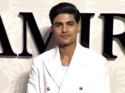 Shubhman Gill in suit snapped at amiri store launch in new delhi today