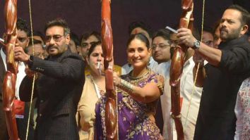 Singham Again: Ajay Devgn, Rohit Shetty, and Kareena Kapoor Khan come together for Ravan Dahan in Delhi