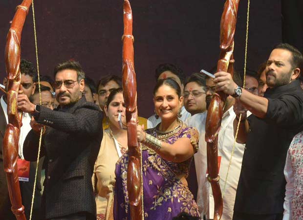 Singham Again: Ajay Devgn, Rohit Shetty, and Kareena Kapoor Khan come together for Ravan Dahan in Delhi