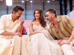 Vijay, Bobby Deol and Pooja Hegde exchange hearty laughs and conversations at the puja ceremony of Thalapathy 69 in Chennai, see pics