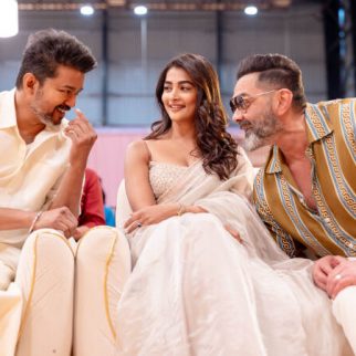 Vijay, Bobby Deol and Pooja Hegde exchange hearty laughs and conversations at the puja ceremony of Thalapathy 69 in Chennai, see pics