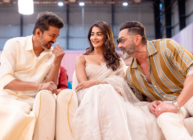 Vijay, Bobby Deol and Pooja Hegde exchange hearty laughs and conversations at the puja ceremony of Thalapathy 69 in Chennai, see pics Vijay, Bobby Deol and Pooja Hegde exchange hearty laughs and conversations at the puja ceremony of Thalapathy 69 in Chennai, see pics