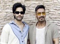 Ajay Devgn And Aaman Devgan spotted promoting their upcoming film Azaad